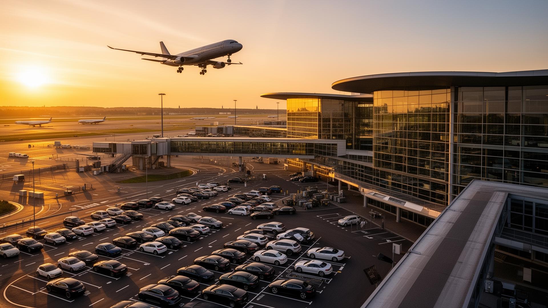 Flughafen Frankfurt mit Valet-Parkbereich